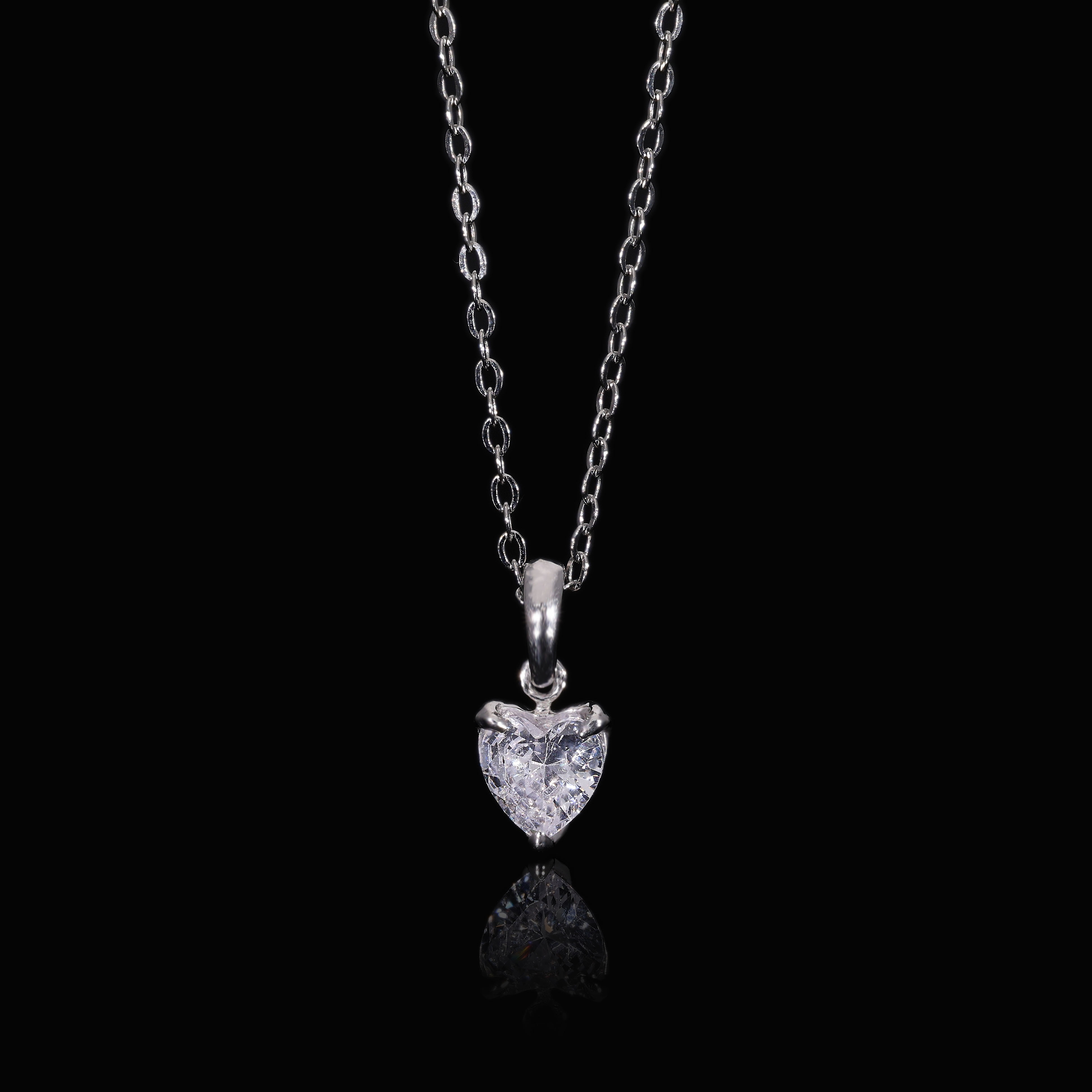 Heart Cut Lab Grown Diamond Pendant